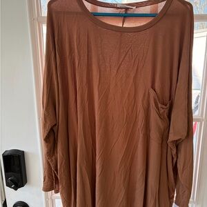 Zenana Outfitters Cocoa Long Sleeve Top